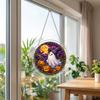 Yangyizhi Acrylic Jigsaw Puzzle Suncatcher, Stained Glass Style Halloween Skeleton Ghost Sun Catcher for Gothic Window Wall Hanging Decor