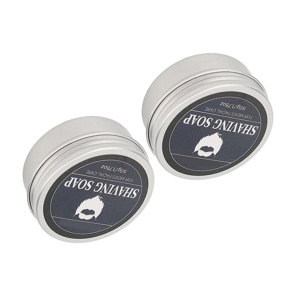 2Pcs Shaving Cream 50g Fine Rich Lather Deep Cleaning Skin Moisturizing Shaving Foam for Men Shaving
