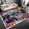 Colorful Abstract Street Art Style Rug with Urban Figures and Graffiti Suitable for Use As an Anti-slip for Living Room Bedroom Sofas