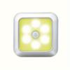 1pc 6LED Wireless Motion Sensor Night Light, LED Wall Lamp for Bedroom, Corridor, Cabinet Under Light, Indoor Decoration(3 AAA, Not Included)