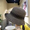 Designer Linen Breathable Fisherman Hat Women's Fashion Bow Basin Hat Holiday Sun Protection Small Rim Fisherman Hat