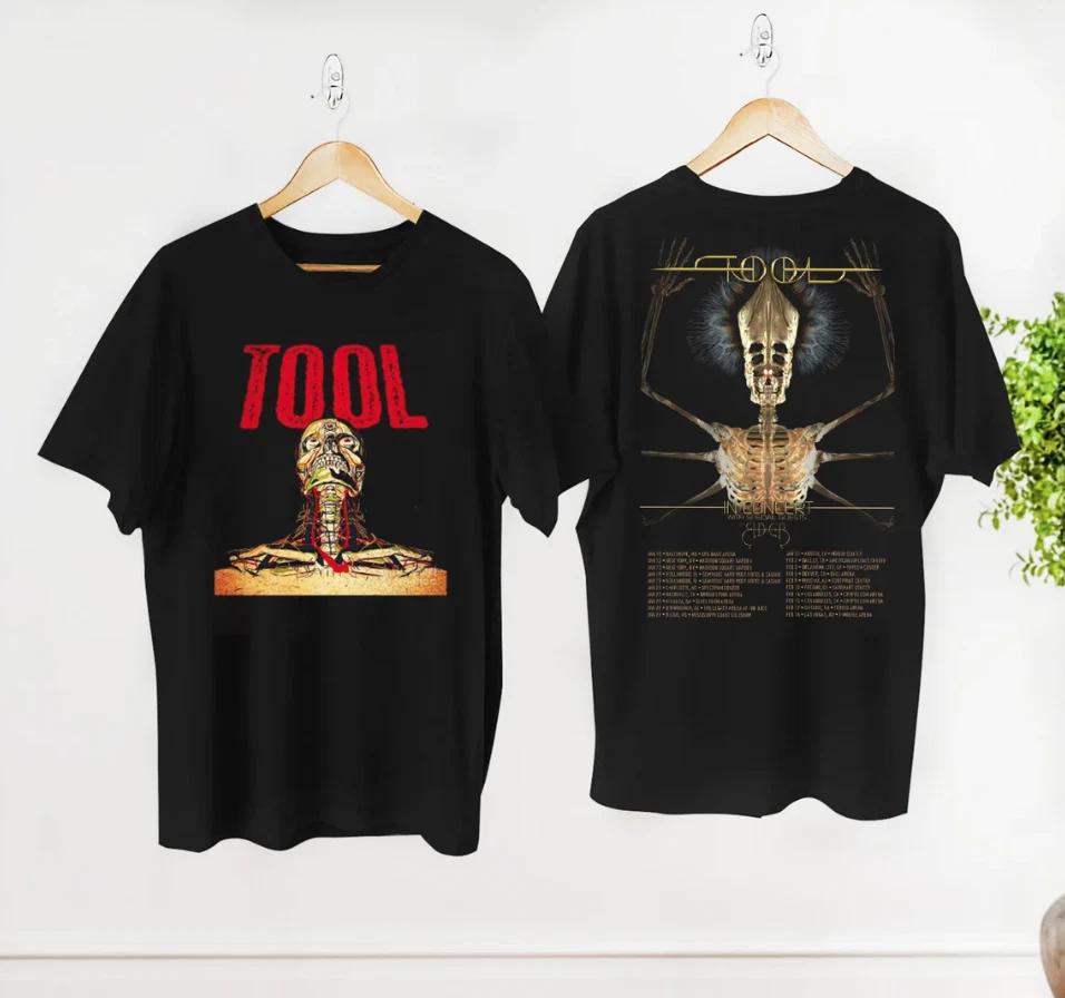 2024 Tool Band Graphic T-Shirt Black Full Size S-5XL XL
