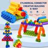 Colorful Hexagon Building Blocks Interlocking Structure Construction Toy  Parent Child Play