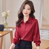 Teluoman Women's Long Sleeve Professional Blouse
