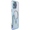 For iPhone 16 Pro Magnetic Case Glitter TPU Phone Back Cover with Lens Film