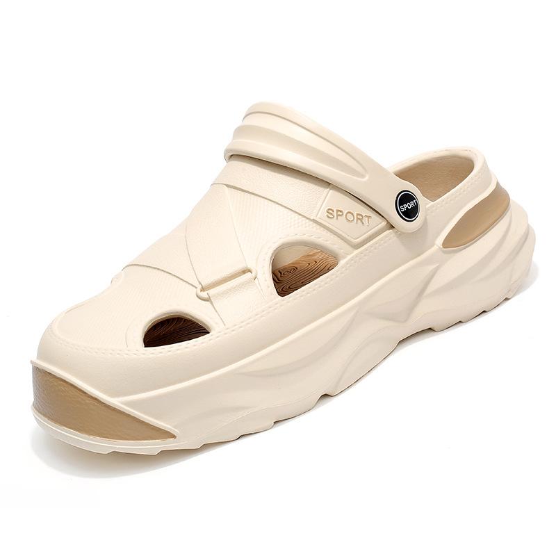 Summer New Hole Shoes Trendy Versatile Bag Head Wear Fashion Sandals Travel Seaside Thailand Beach Cool Slippers
