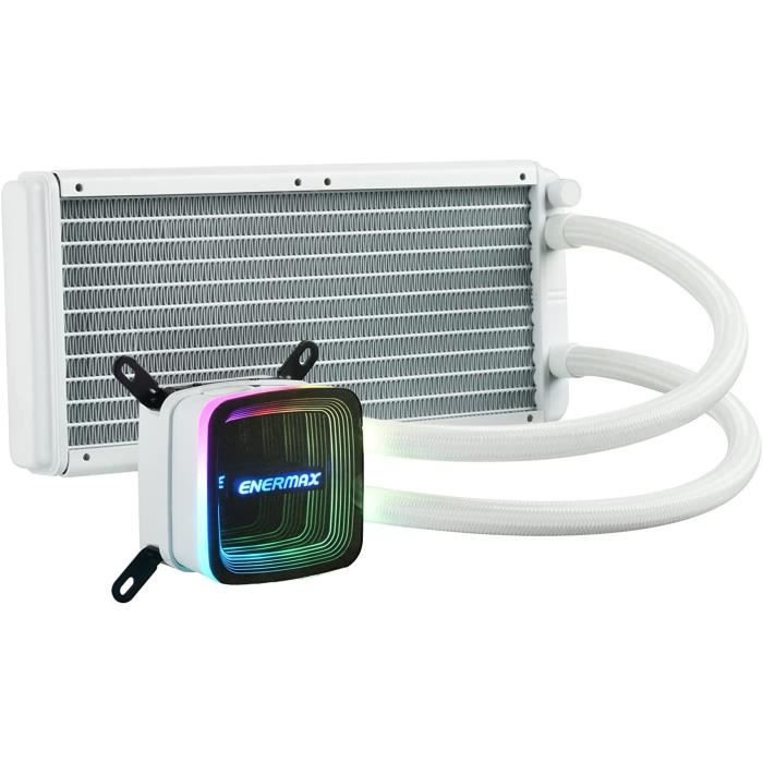 Refroidissement Liquide Pour Processeur - ENERMAX - AQUAFUSION ADV - 240MM - ARGB - Blanc