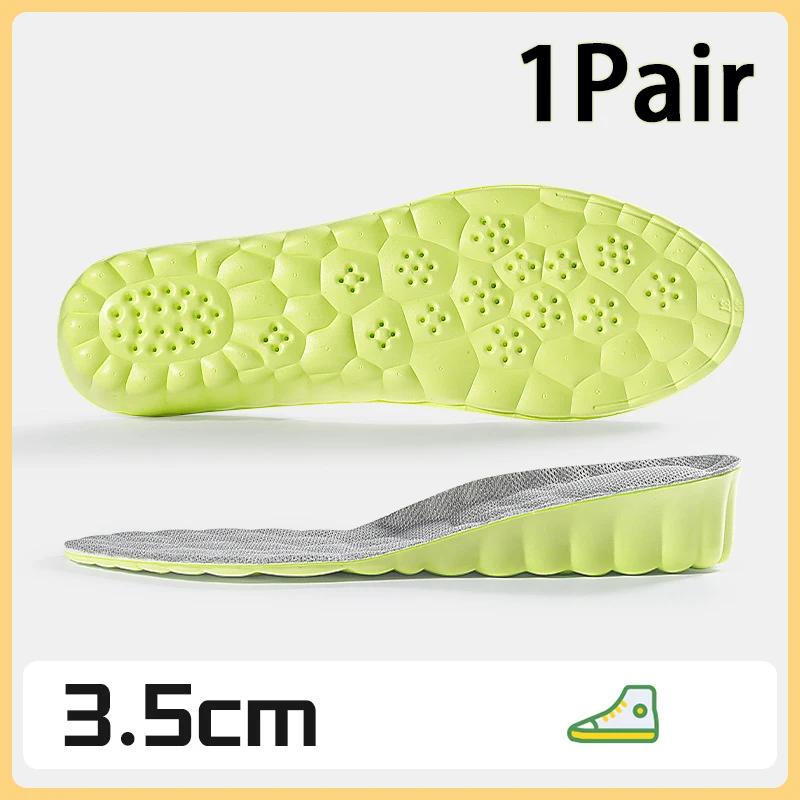1Pair /2Pair New Breathable Anti-Odor Insole Height Increase Insoles Shock Absorbing Shoe Sole Soft Comfortable Sports Insole