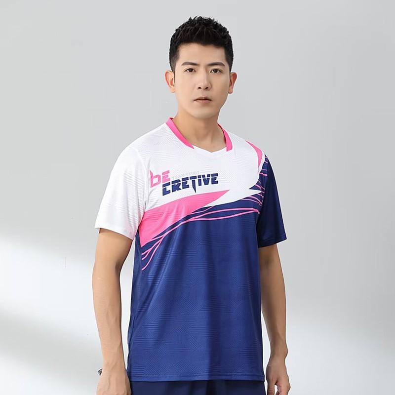 Quick-Dry Badminton Shirt Men Women Kids Sport T-Shirt Training Competition Uniform