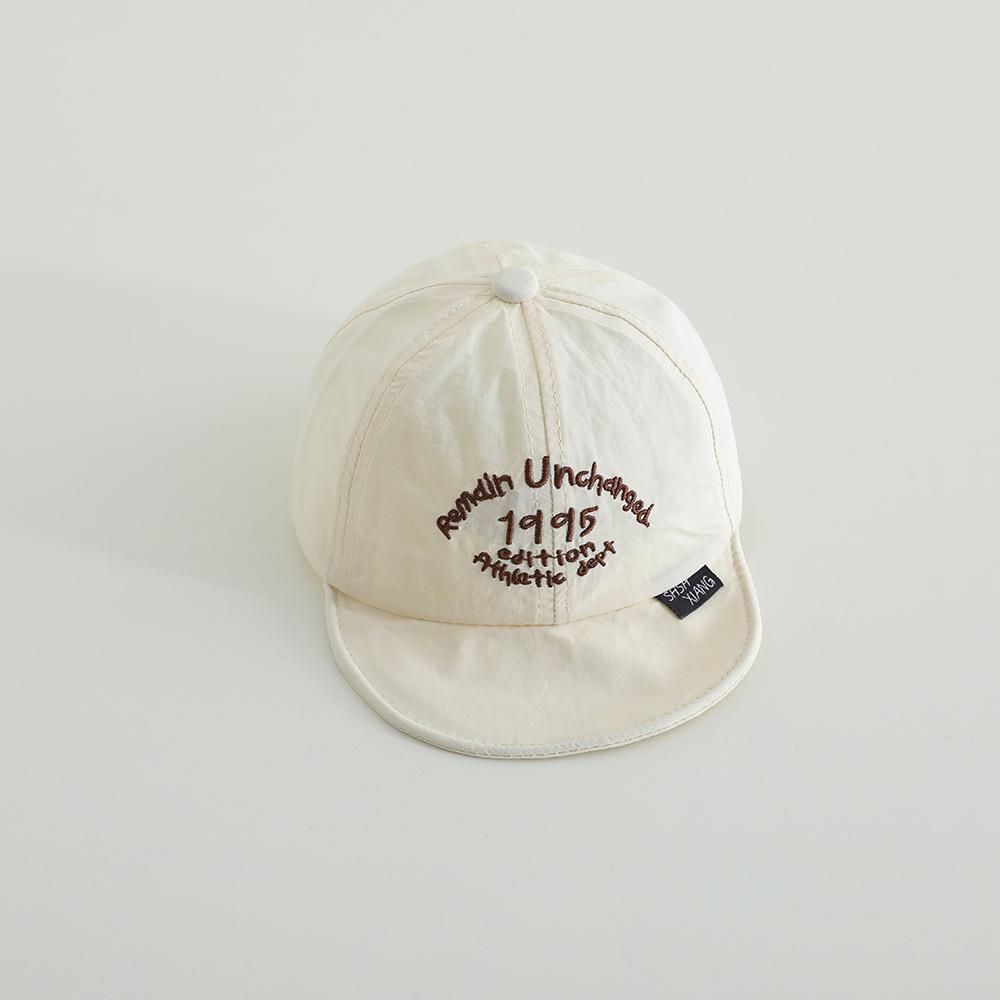 Quick Drying Baby Duck Tongue Hat Summer Eave Kids Baseball Cap 1-3year Children Summer Sun Hats Fashion Letter Sunscreen Visors