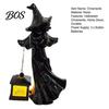 Detailed Halloween Lantern Witch Hanging Ornaments, Hand-Held Spider Web Hollow Lantern, Gothic Texture Theme for Desktop Decoration Dark Decor