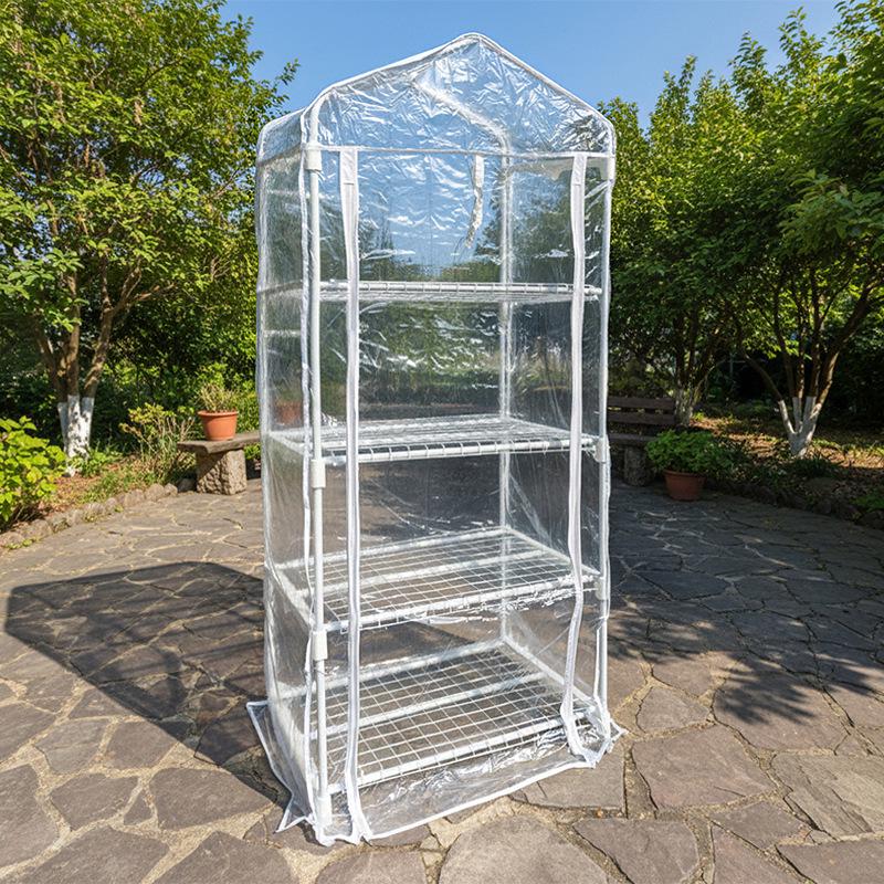 "Outdoor Balcony Greenhouse Insulated Shed for Garden Succulents and Bougainvillea"
