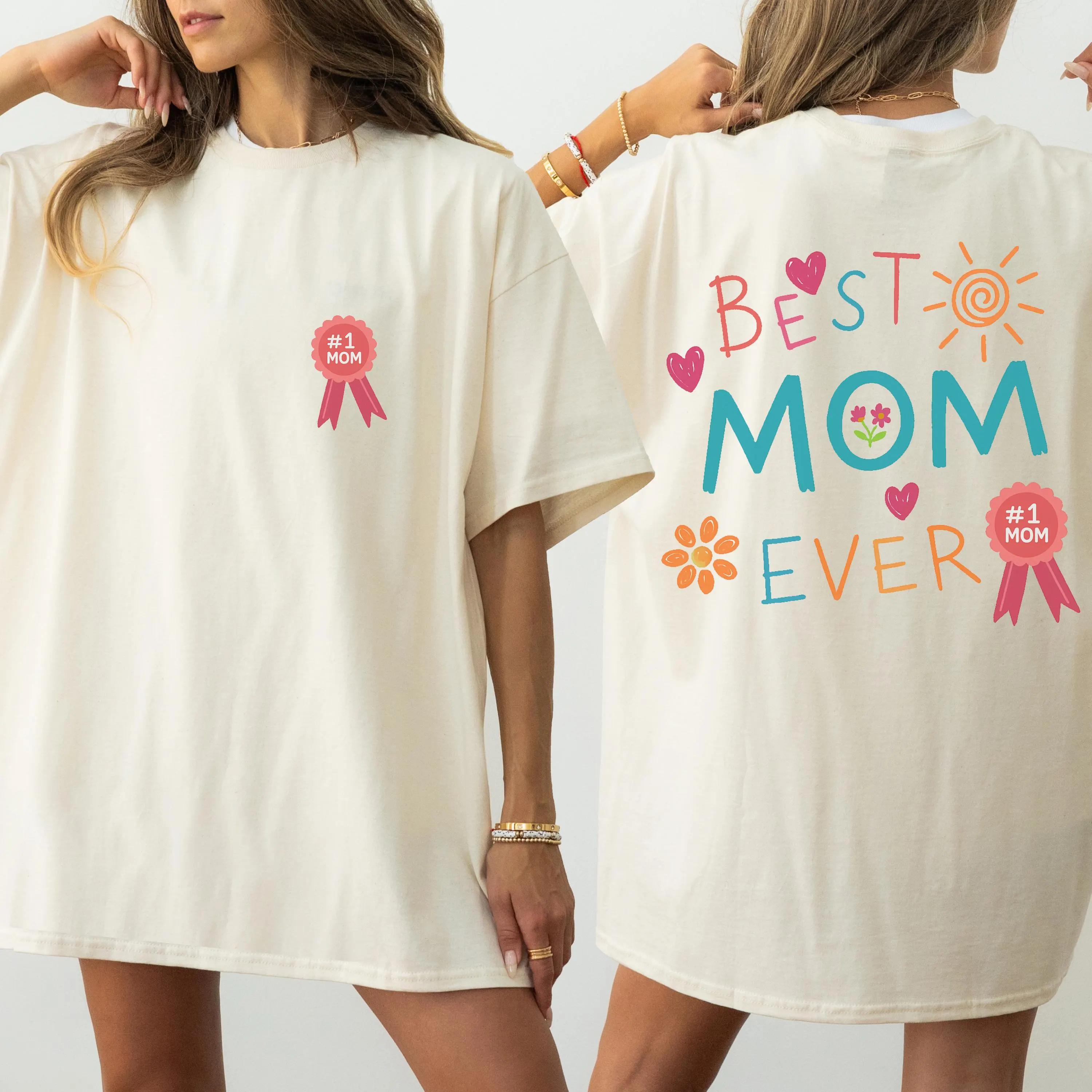 

Plus Size Summer Womens Mom Ever Graphic TShirt Mothers Day Gift Cotton Breathable Stylish Versatile Street Style Oversized XL