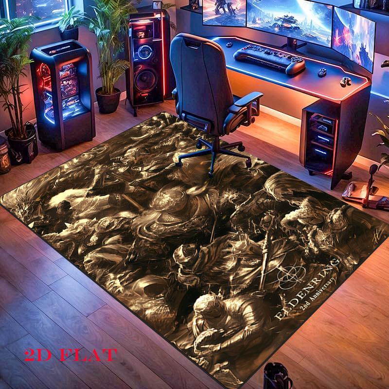 Soulslike games Carpet Rug for Living Room Bedroom Home Sofa Decoration,Kids play Nonslip Floor Mat