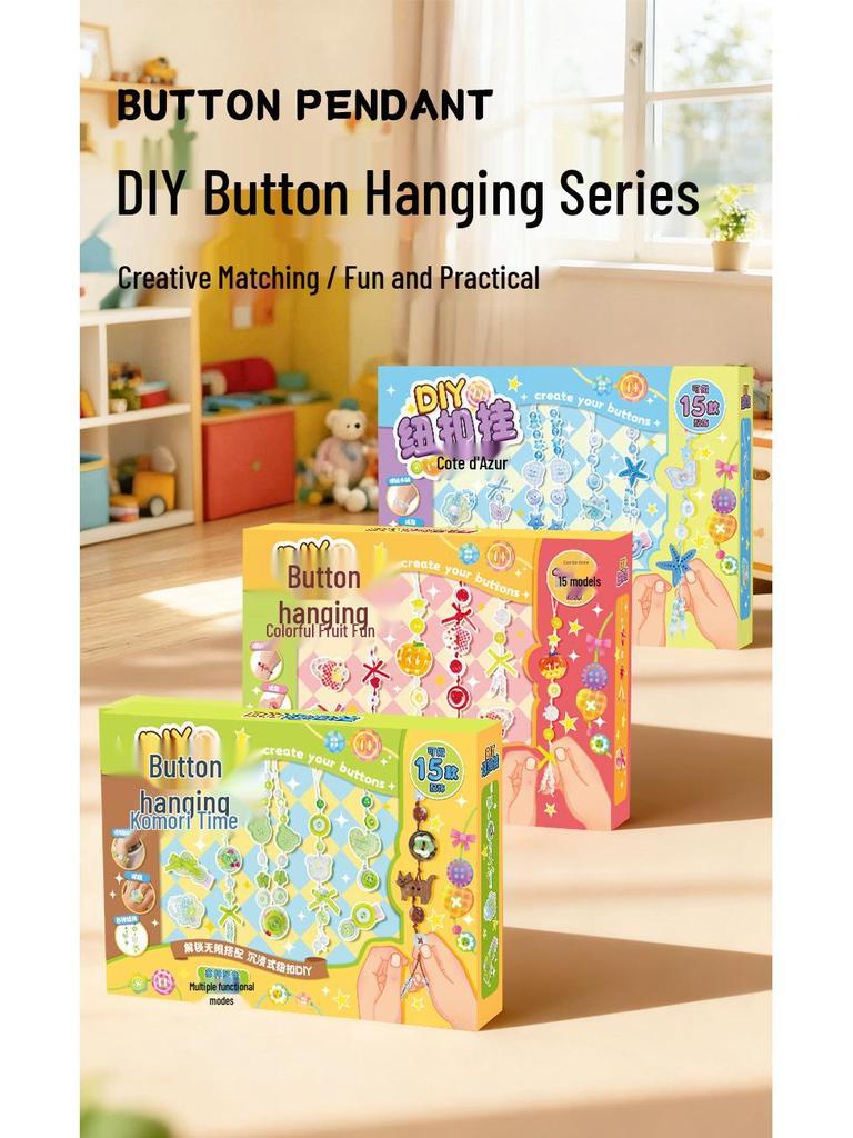 Creative Beaded Jewelry DIY Kit for Kids: Bracelets, Necklaces, Hair Clips & Pendants