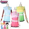 Cosplay Powerpuff Girls: Super Blossom, Buttercup a Spinning Bubbles Anime kostýmy