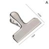 2PCS Stainless Steel Bag Clips Large Metal Air Tight Sealing Clip Durable Paper Bag Clip Coffee Food Bread Bags Kitchen Storage