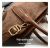 2025 Retro Niche Suede Colorblock Crossbody Baguette Handbag - New Versatile Fashion for Women