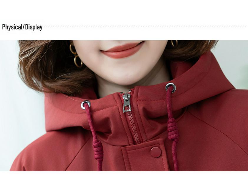 Women's Versatile Hooded Cotton-Padded Jacket for Spring/Autumn 2025 - New Fashion, Short, Plus Size Trend.