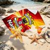 Personalisierbares Strandtuch mit Aufdruck der Go Ahead Eagles und individuellem Namen, für Reise, Camping, Strandparty, Heimdekoration, Geburtstagsgeschenk für Familie & Freunde