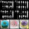 14 Stil 3D Gelatine Kuchenform Gelee Kunst Pudding Blumen Edelstahl Düse Spritze Nadel Set Kuchen Dekorationswerkzeuge