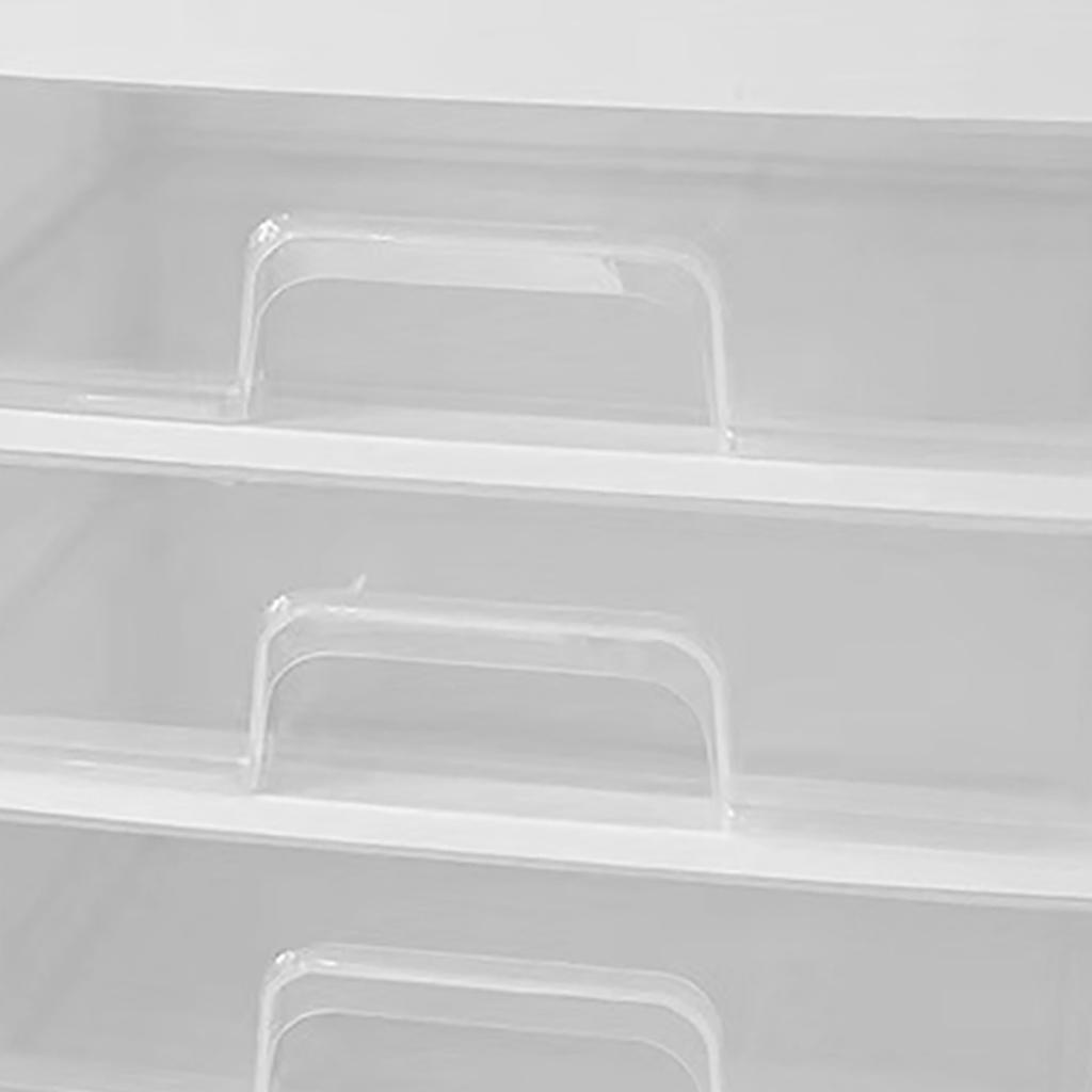 Pudełko do przechowywania na biurko z 3 szufladami Przezroczyste Pyłoszczelne Oszczędzające miejsce Wielowarstwowy Organizer na kosmetyki