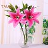 Artificial Lily Flower No Withering Decoration 3D Printing Creative Clear Texture Simulation Flower Home Decor