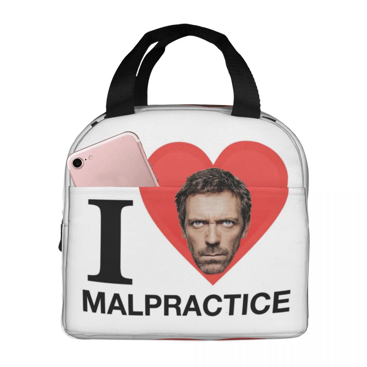 House MD Malpractice Enthusiast Merch Insulated Lunch Bag for Women Children Leakproof Food Boxes Thermal Lunch Box Tote One Size