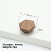 Nordic Style Cabinet Knob Handle Wooden Round Wardrobe Drawer Handles Square Solid Wood Lockers Knob Handle Cabinet Doors