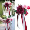 Retro Bow Rearview Mirror Decoration Wedding Party Door Handle Decoration  Automotive Supplies