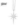 Versatile Style Necklace Mini Eight-Pointed Star for Women Rhinestone Polished