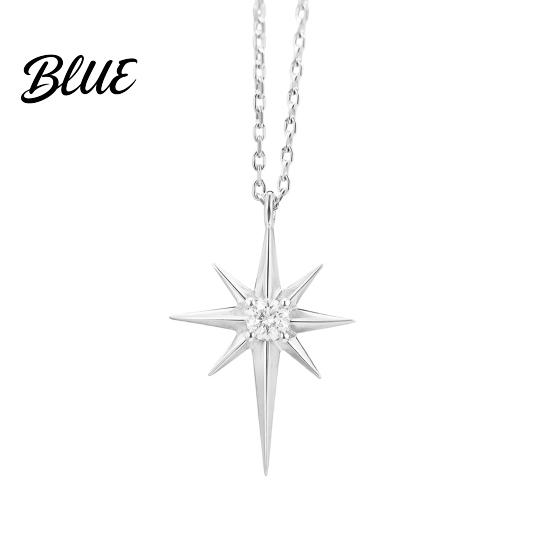 Versatile Style Necklace Mini Eight-Pointed Star for Women Rhinestone Polished