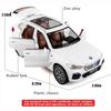 1:32 Kompatibel für BMW X5 SUV Modellauto-Spielzeug, Zinklegierung, zurückziehbares Spielzeugauto mit Ton und Licht für Kinder, Jungen, Mädchen, Geschenk