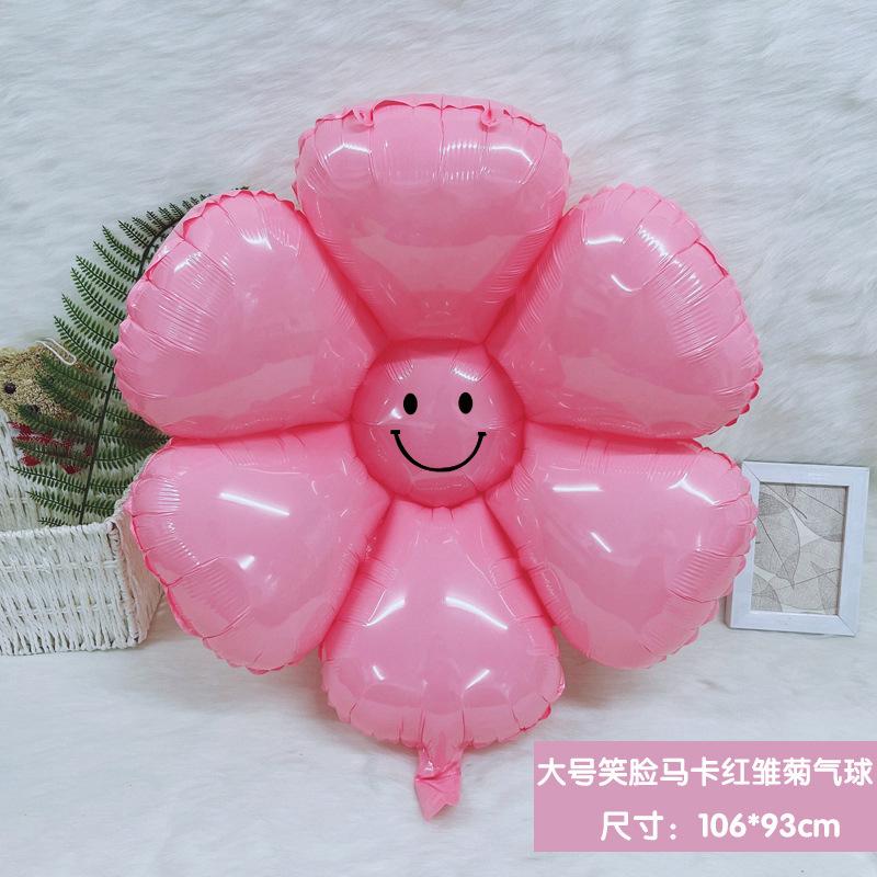 Wind White Little Daisy Balloon Egg Flower Chrysanthemum Birthday Arrangement Smiley Face Sun Flower Balloon