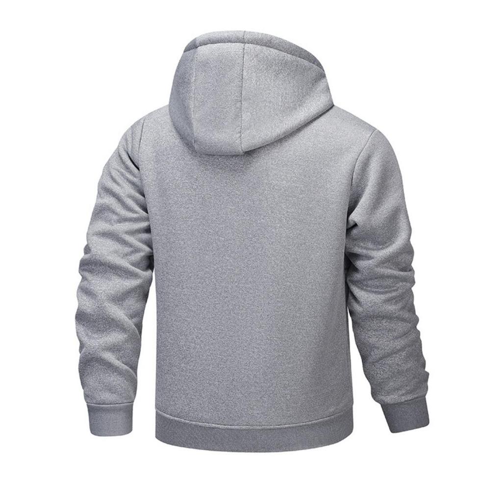 Cappotto Spesso Autunno e Inverno, Felpa con Cappuccio Larga in Imitazione Lana d'Agnello, Giacca da Lavoro, Giacca da Uomo