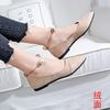 Pointed single shoes women's 2025 new versatile women's shoes spring flats black autumn shallow beanie shoes