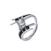 Zircon Wide Band Women's Ring