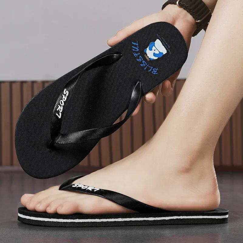 Men's Summer Sandals Brand Slippers Luxury Adult Men's Sandal House Slippers Man Summer Shoes 2024 Flip-flops Beach Water Shoes