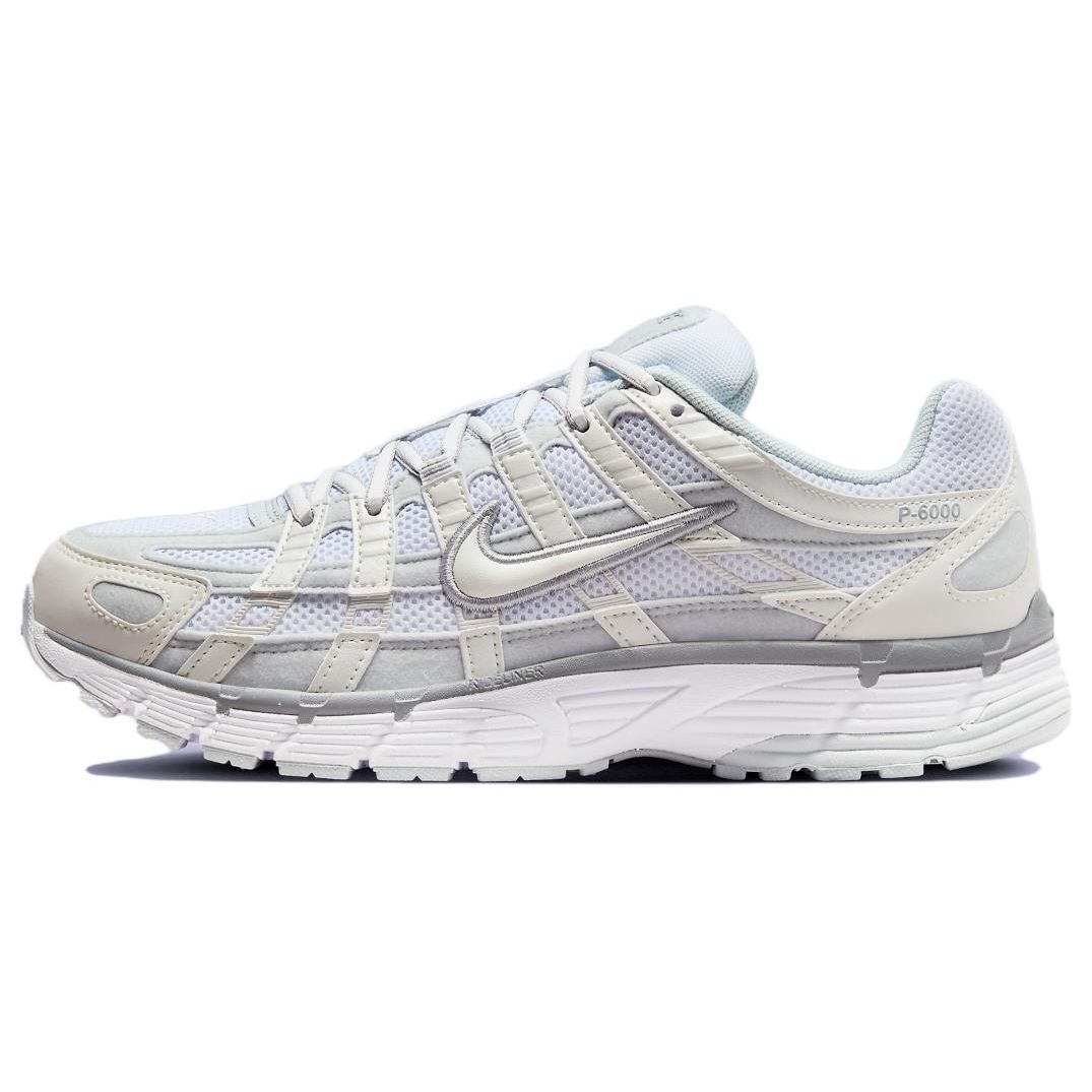 Nike P-6000 Metallic Summit Белые женские кроссовки Кремово-платиновые Wolf-Grey FV6603-101 39