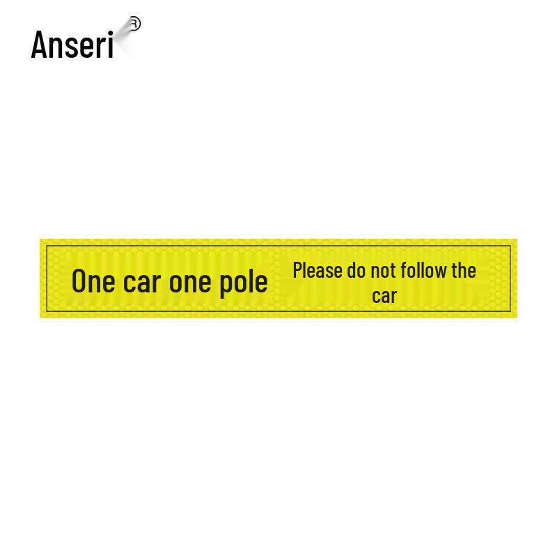 Reflective Warning Sticker for Barrier Gates