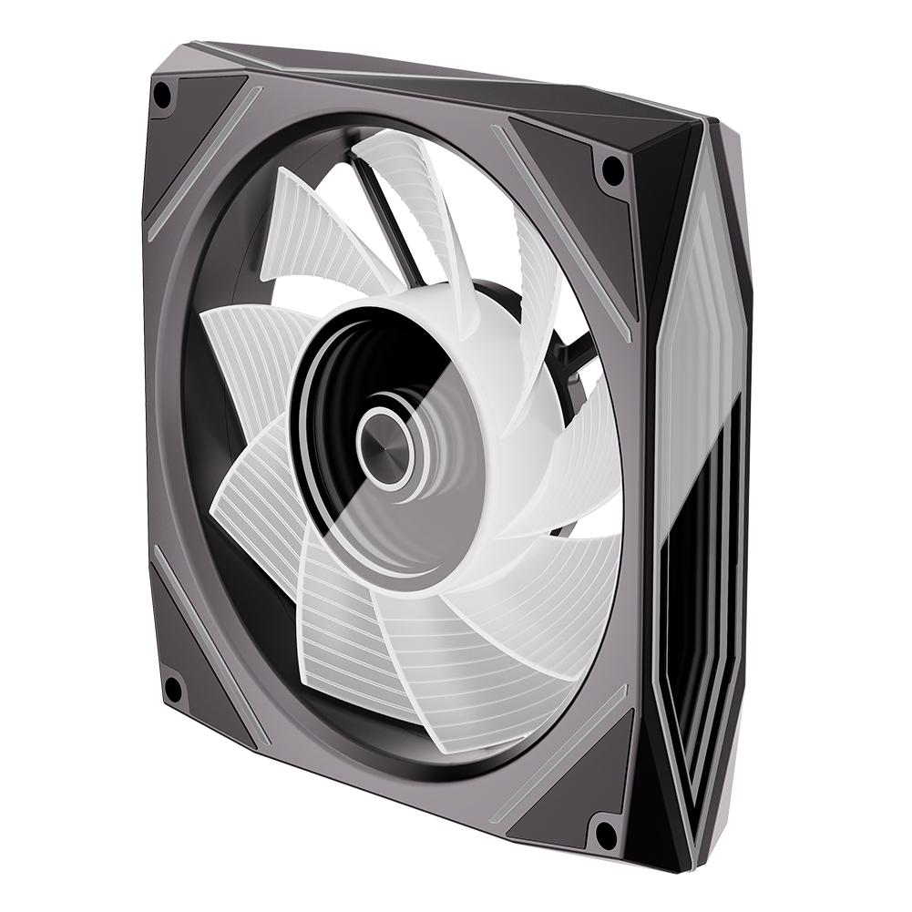 120mm ARGB CPU Fan 12V Large Air Volume 71 CFM 4pin PWM Case Cooler Fan Computer Chassis Fan Quiet Cooling Fan for Computer Case