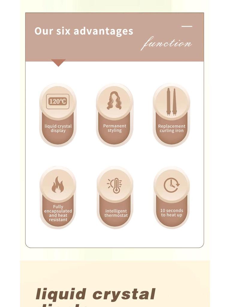 Zestaw 3-w-1 Lokówka z Odłączanymi Głowicami do Stylizacji Prostej i Kręconej