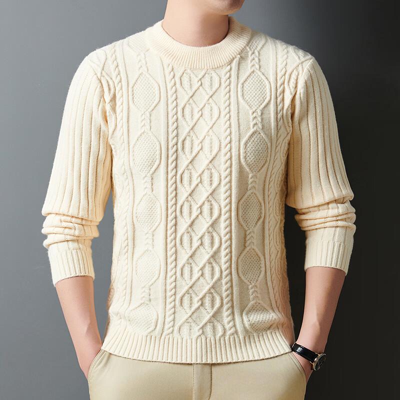 Pierre Cardin Men's Thickened Mock Neck Knit Sweater
