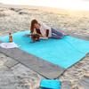 200*210cm Foldable Plaid Beach Mat Waterproof Moisture Proof Polyester Picnic Mat With Pocket Portable Lightweight Outdoor Floor Mat For Camping Beach