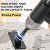 2-in-1 Cordless Car Vacuum Cleaner Compressed Air Duster Portable Electric Air Blower for Keyboard Computer Seat Device Cleaners