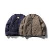 Men's Retro Quilted Cotton Jacket - Warm, Padded, Collarless Design for Winter Layering