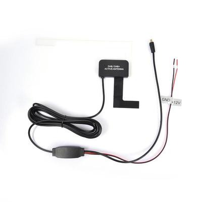 Antena Patch para Rádio Digital DAB de Carro, Montada em Vidro, Adesiva, Transparente, Antena Embutida, Europeia