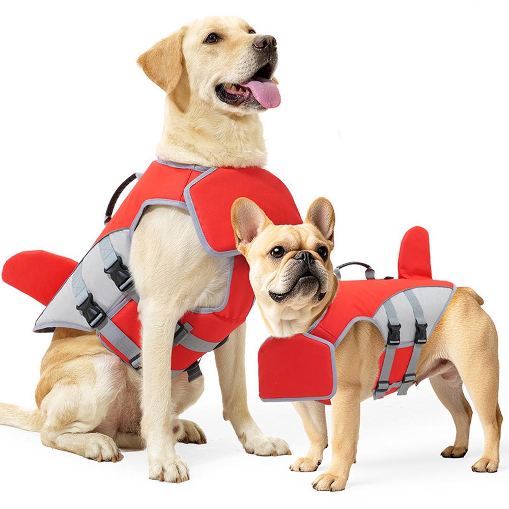 Dogs Life Jackets Pets Dog Swimming Vest High Buoyancy Dog Life Vest withReflective Rescue Handle for Small Medium Large Dogs