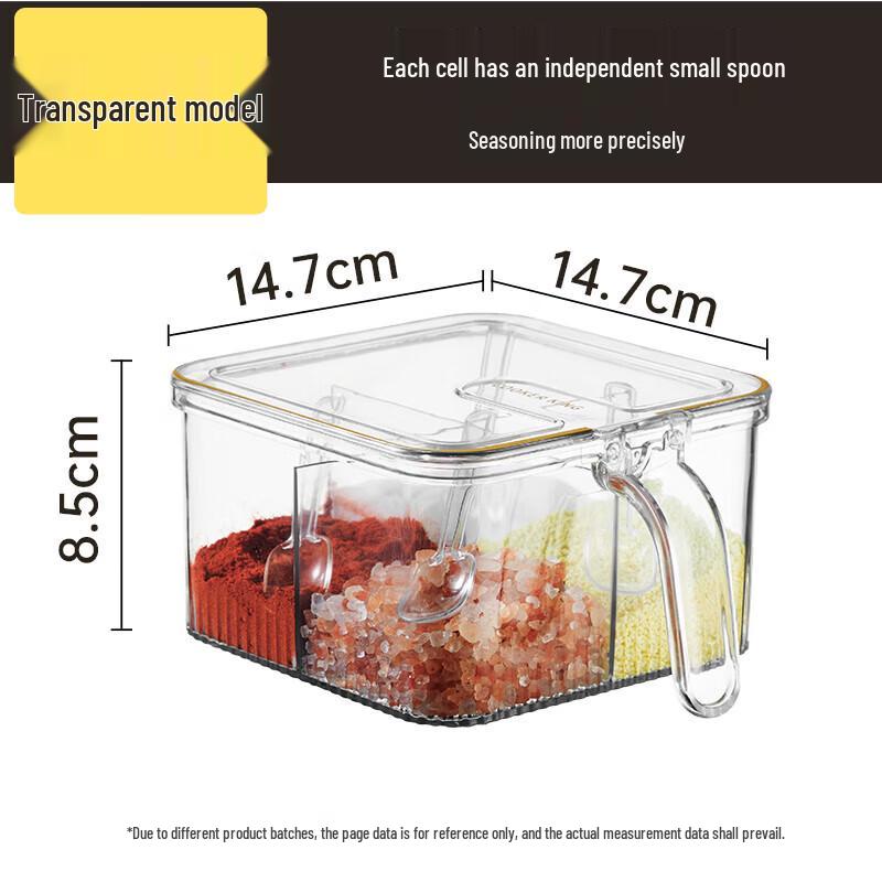 Chahua Mehrfachfach Transparenter Gewürzorganisator