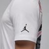 Jordan American Vintage Logo Print Crew Neck T-Shirt With Regular Sleeves Men Tops White FN5989-100